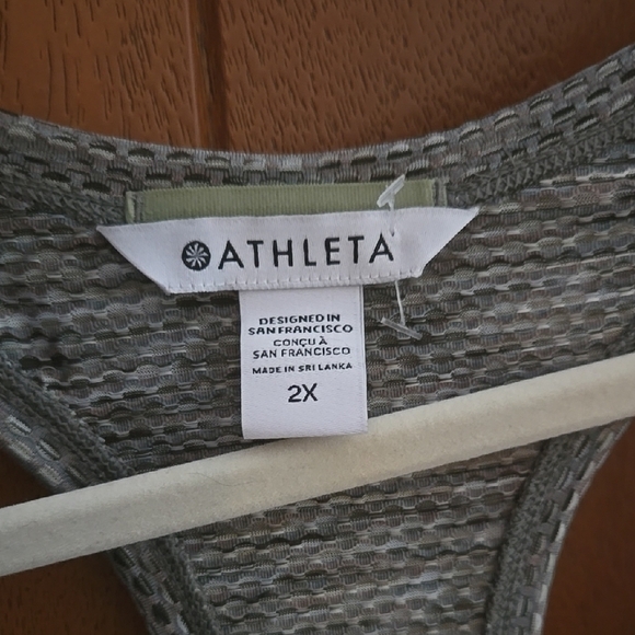 Athleta Gray Sleeveless Active Women's Top Size 2X - Picture 3 of 3